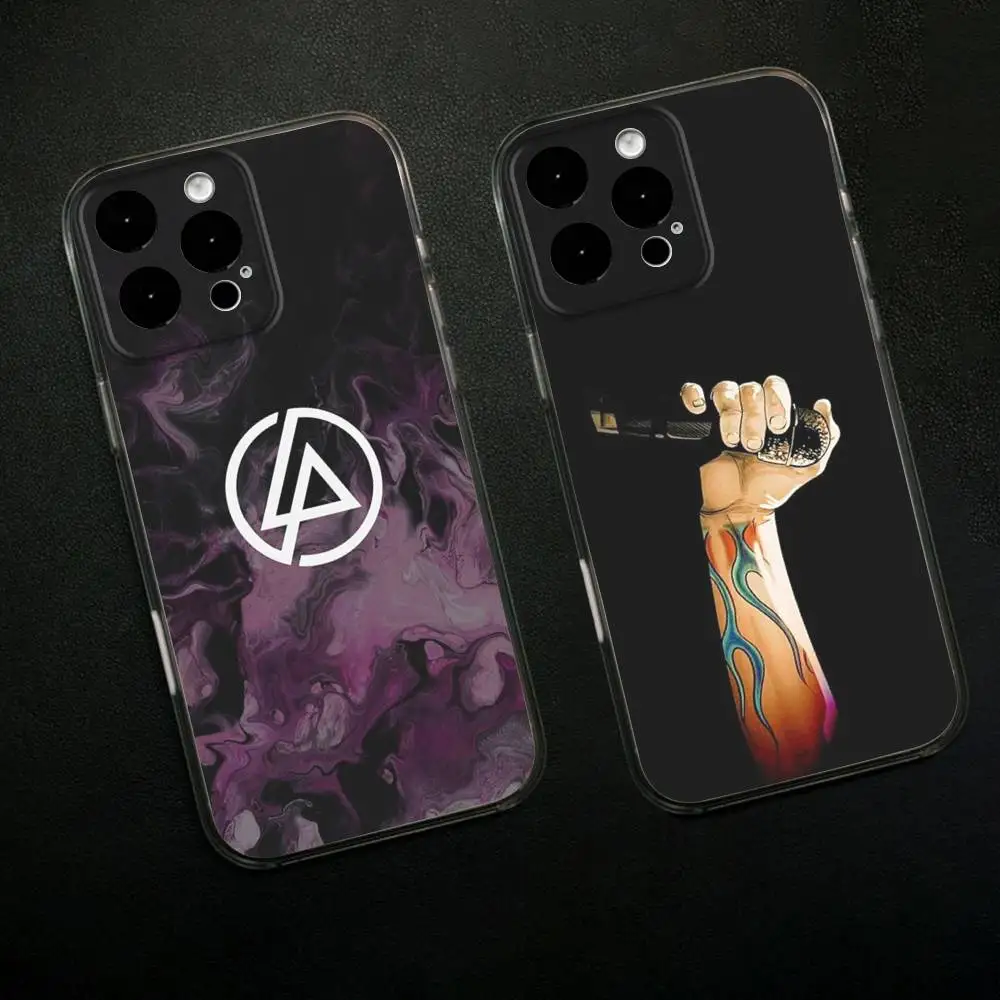 

Band L-LinkinS Cool P-Park Phone Case For iPhone 16,15,14,13,12,11 Plus,Pro,Max,XR,XS,X,7,8 SE,Mini Transparent Silicone Soft