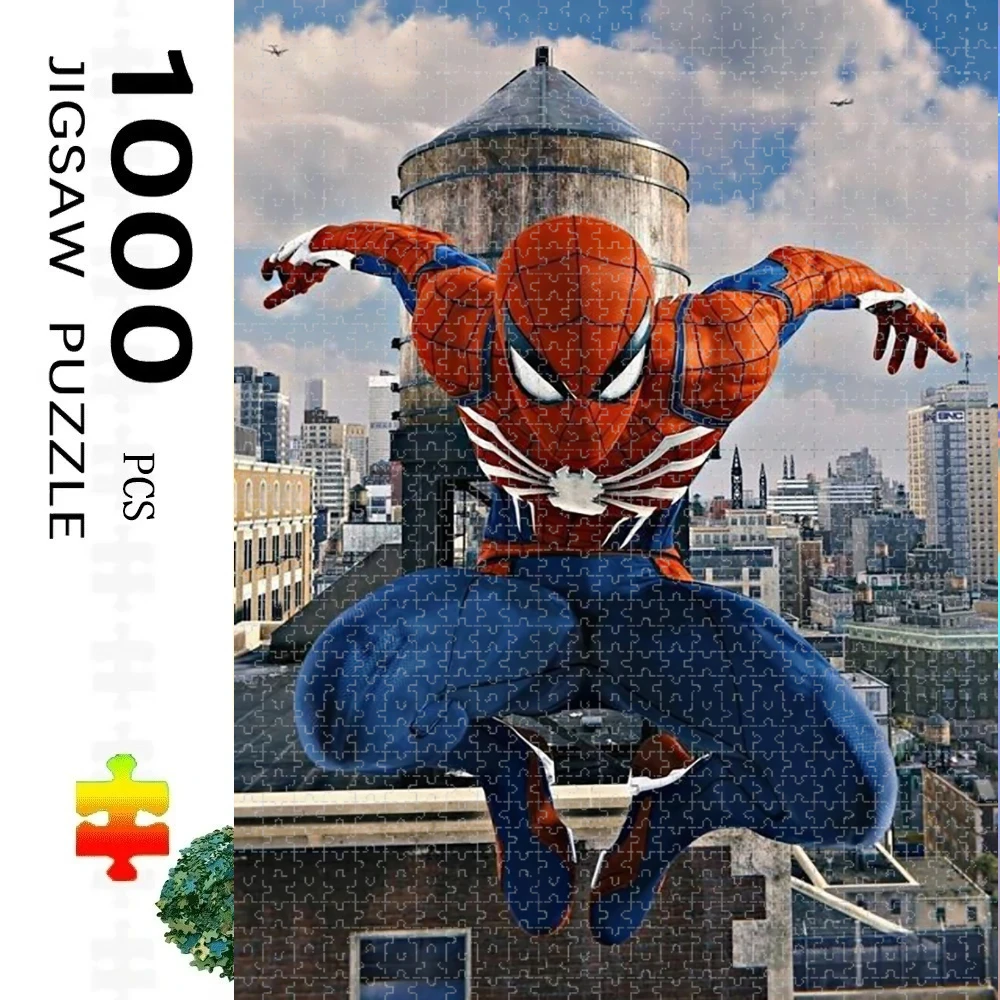 

Пазл-головоломка Marvel Superhero Spider-Man, 500/1000 деталей, развивающая игрушка, праздничный подарок, идеально подходит для творческих занятий своими руками
