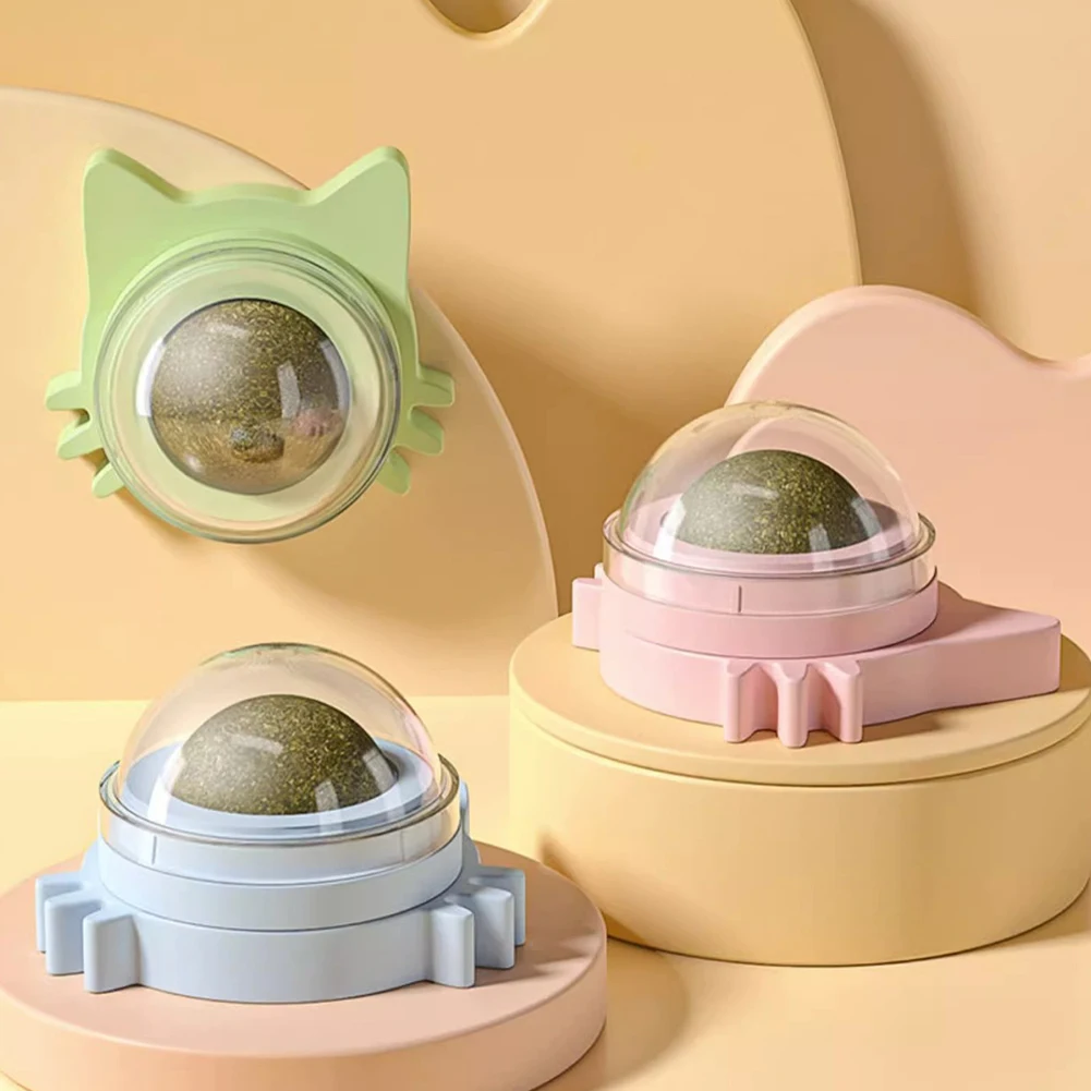 كرة النعناع البري للتدوير للقطط الداخلية ، تنظيف الأسنان ، لعبة عضة القط ، يعامل الجدار #2