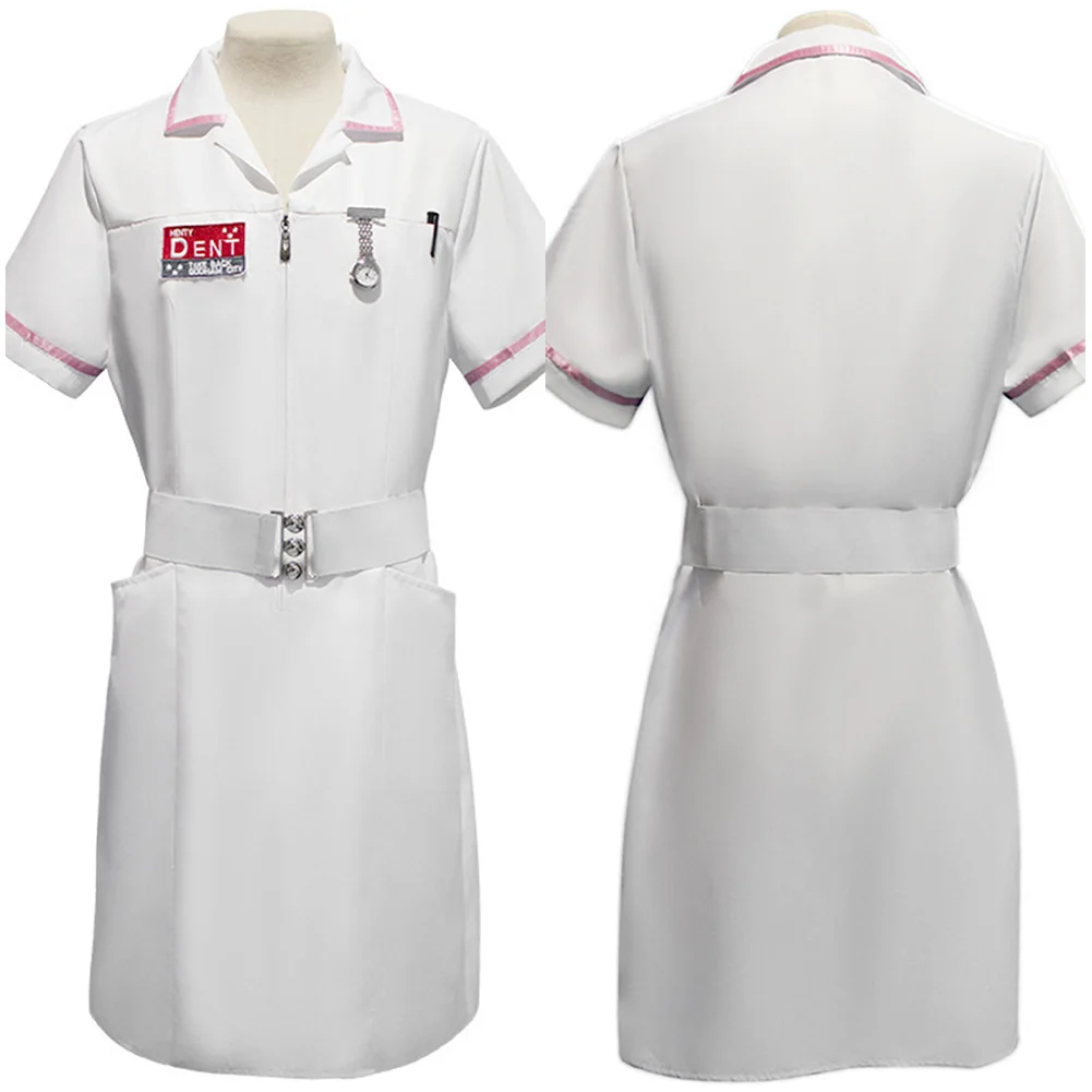 White Halloween Cosplay Costume para Homens e Mulheres Adultos, Bat Men Joker Uniforme, Roupas de Carnaval, Roupas Disfarçadas