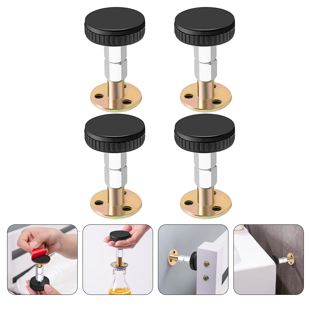 4pcs Adjustable Bedside Fixators Anti-Shake Furniture Stabilizers Wall Mount Cabinet Support Tools Furniture Accessories