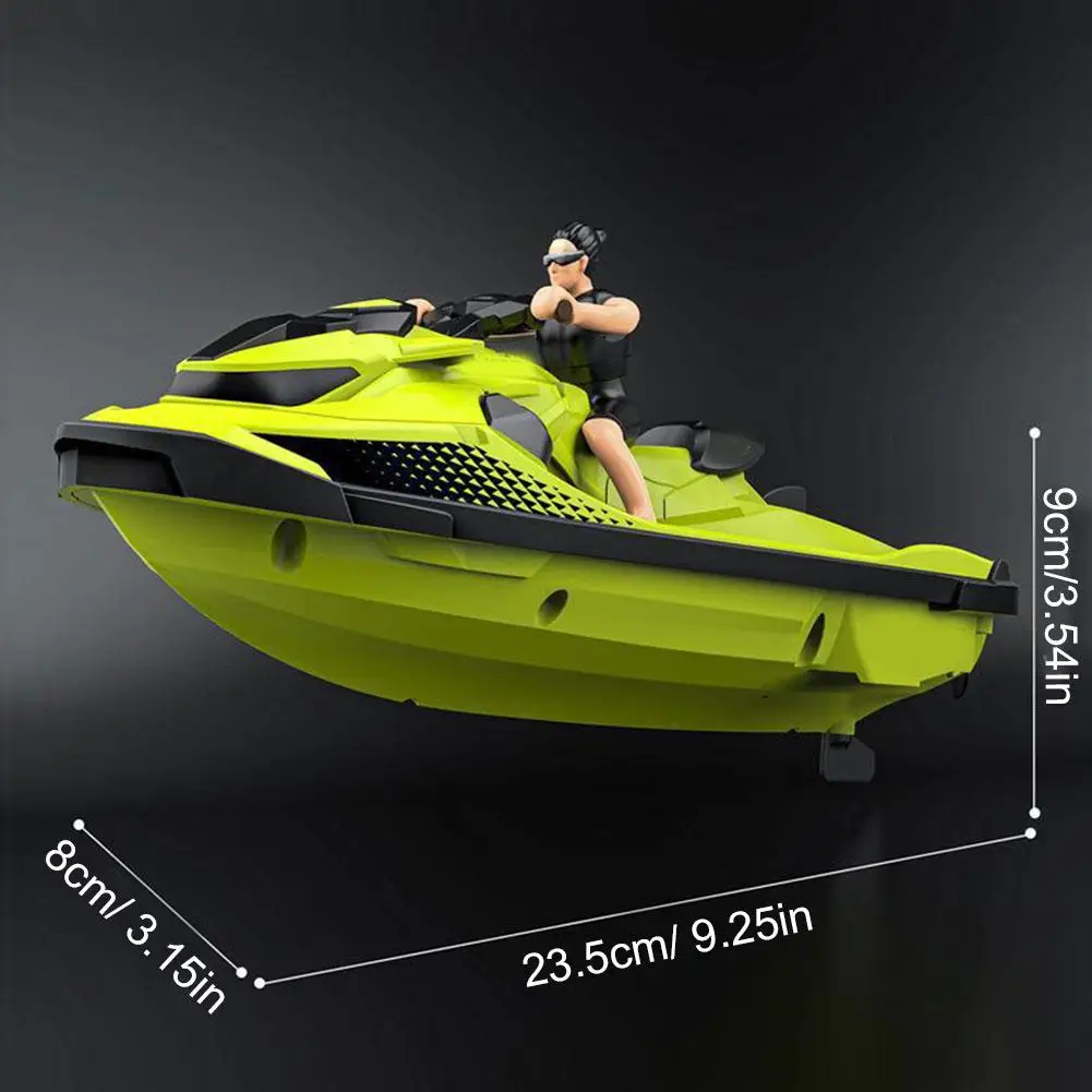 RC Remote-controlled Motorboat Rowing High-speed Boat Electric Racing Ship Speedboat Water Light Competition 2.4GHz Toys For Boy