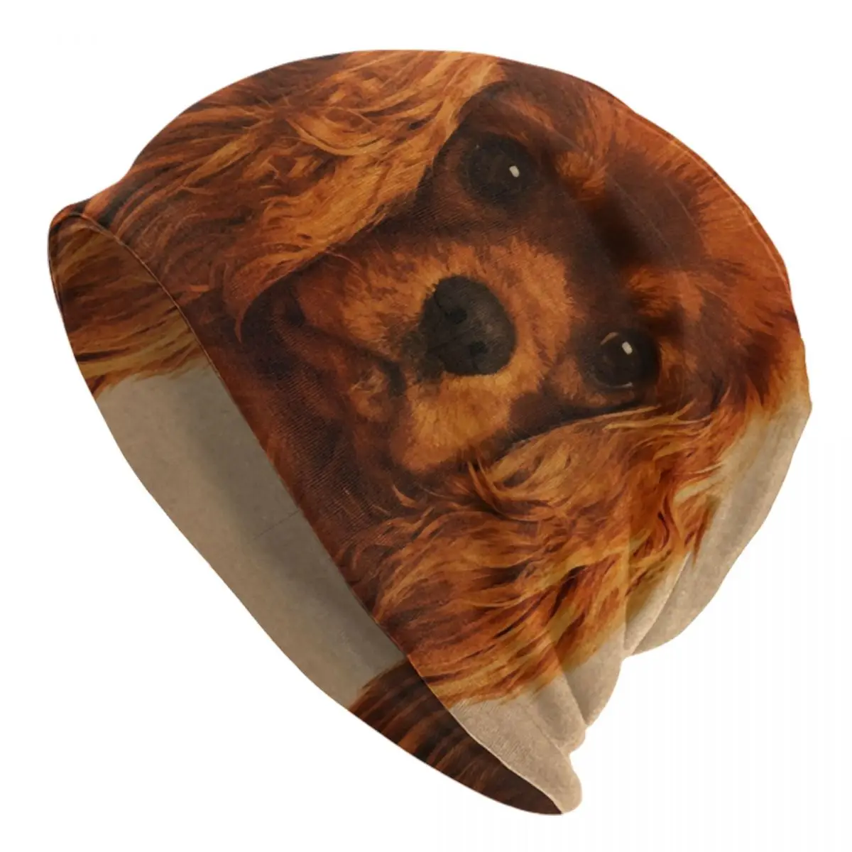 The Cavalier King Charles Spaniel Dog Puppy Bonnet Hats Fashion Knitted Hat For Autumn Winter Warm Animal Skullies Beanies Caps