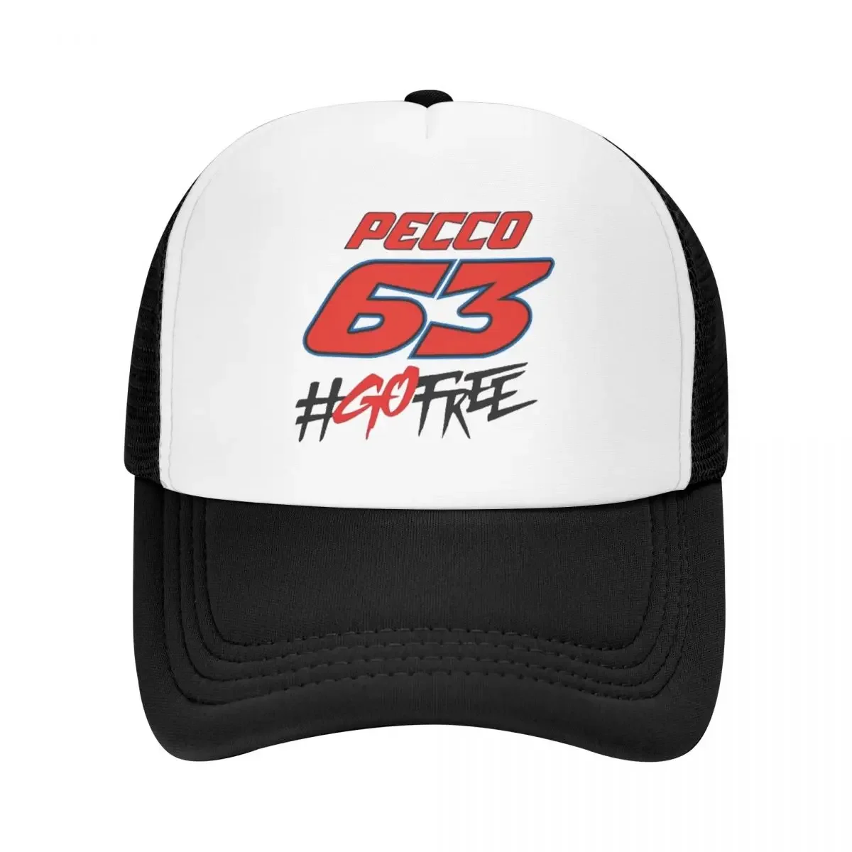 

Pecco Bagnaia 63 Go Free Cap Fashion Casual Mesh Baseball Caps Adjustable Hat Hip Hop Summer Unisex Baseball Hats Polychromatic