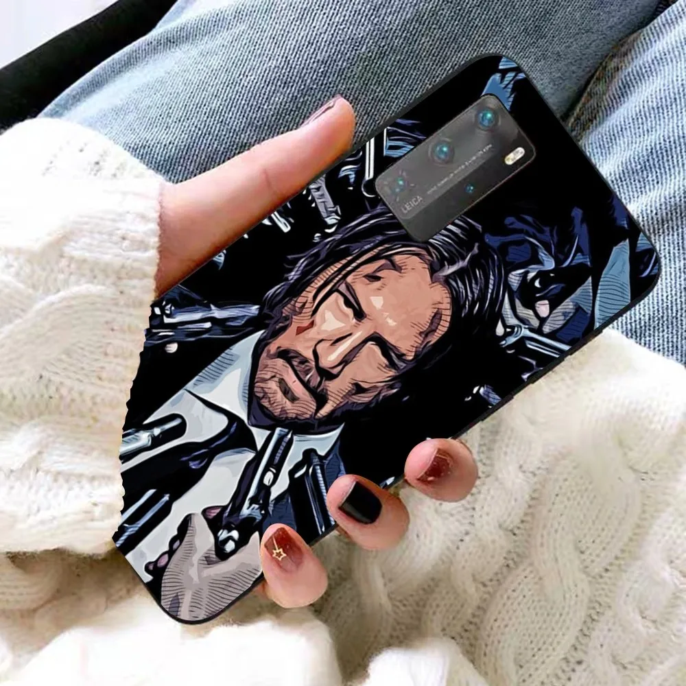 Funda de teléfono John Wick Keanu Reeves para Huawei P 8 9 10 20 30 40 50 Pro Lite Psmart Honor 10 lite 70 Mate 20lite