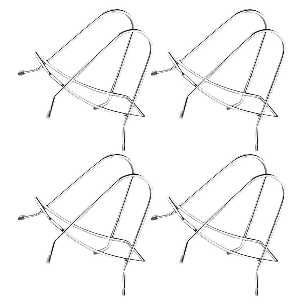 

4Pcs Cutting Board Holder Stand Stainless Steel Kitchen Rack Pot Lid Organizer Countertop Storage Cutting Board Rack