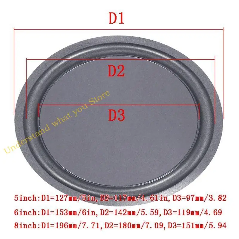 J60A 5/6.5/8 Inch Passive Radiator Bass Speaker Woofer Vibrating Plate Diaphragm