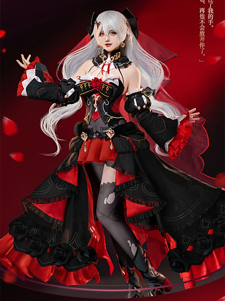 Theresa Apocalypse Cosplay Costume Fashion Dress Game Honkai Impact 3rd Cos Anime Women Girls Role Play Clothes Comic-con Suit