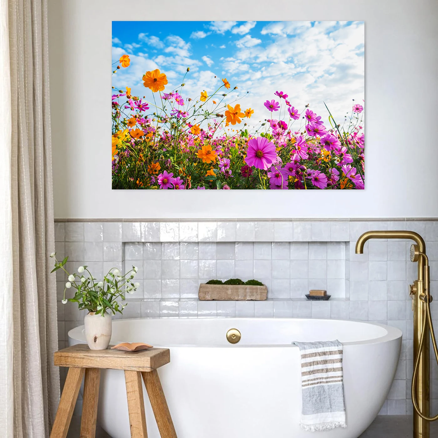 

Flower Posters Printed,Spring Wildflowers,Natural scenery,Canvas Paintings,Wall Art Pictures,for Living Room,Office,Home Decor