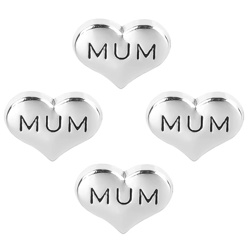 20Pcs/Lot Mix Styles Family Words Mum Mom Momo Das Grandkids Floating Locket Charms Letter Daughter Friend кулон Jewelry Bulk