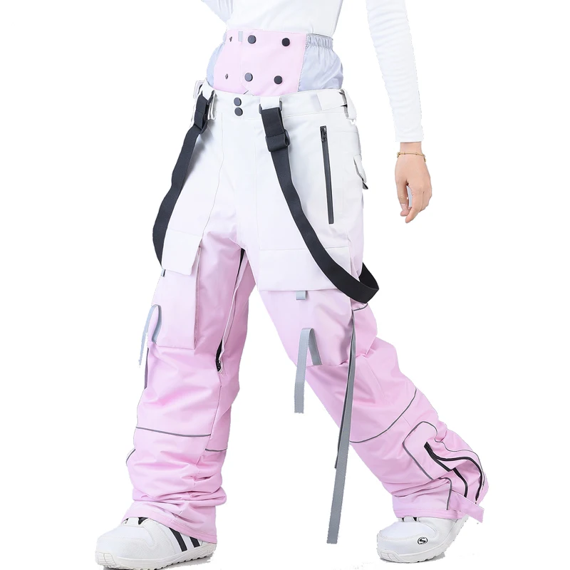Unisex Snow Pants with Waist Protection Ski Suit Pants for Snowboarding Men And Women's Winter Outdoor Sports Clothing