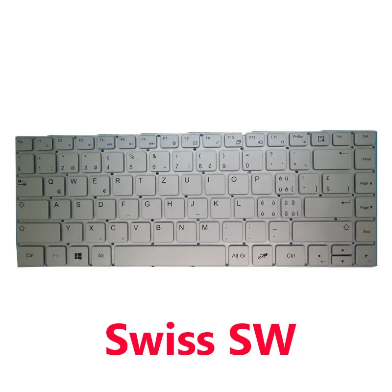 YD Sliver / Cool-Gray Laptop IT SW BE F6 PLUS Keyboard For Teclast F6 PRO Belgium BE Italy IT Swiss SW New Keyboard