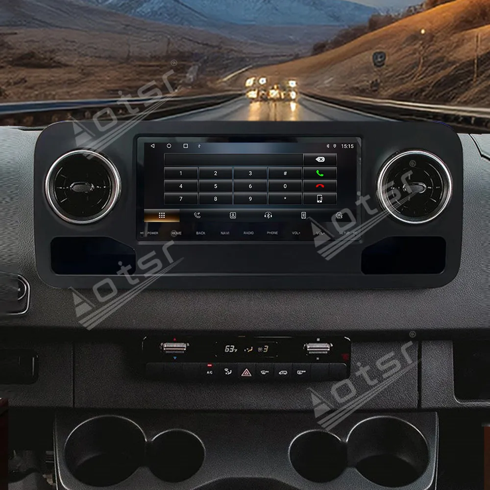 10.25 inch CarPlay Car Radio Android 14 For Mercedes-Benz Sprinter 2018-2021 GPS Navigation Stereo Multimedia Player Head Unit