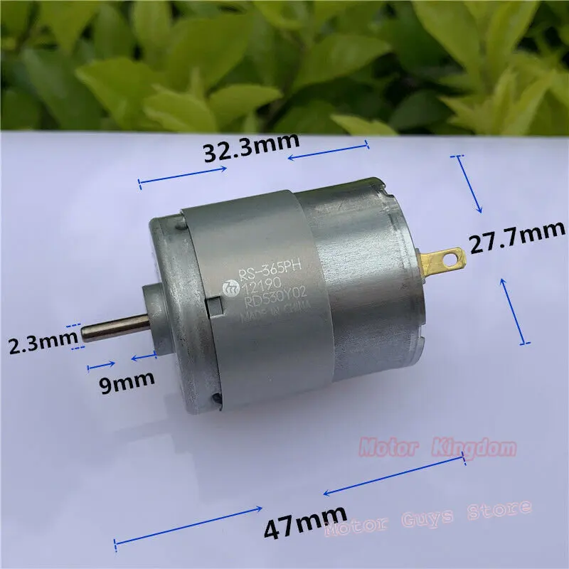 MABUCHI RS-365PH-12190 Micro 28mm Engine DC 6V 12V 24V 9000RPM Mini Carbon Brush Electric DC Motor 2.3mm Shaft