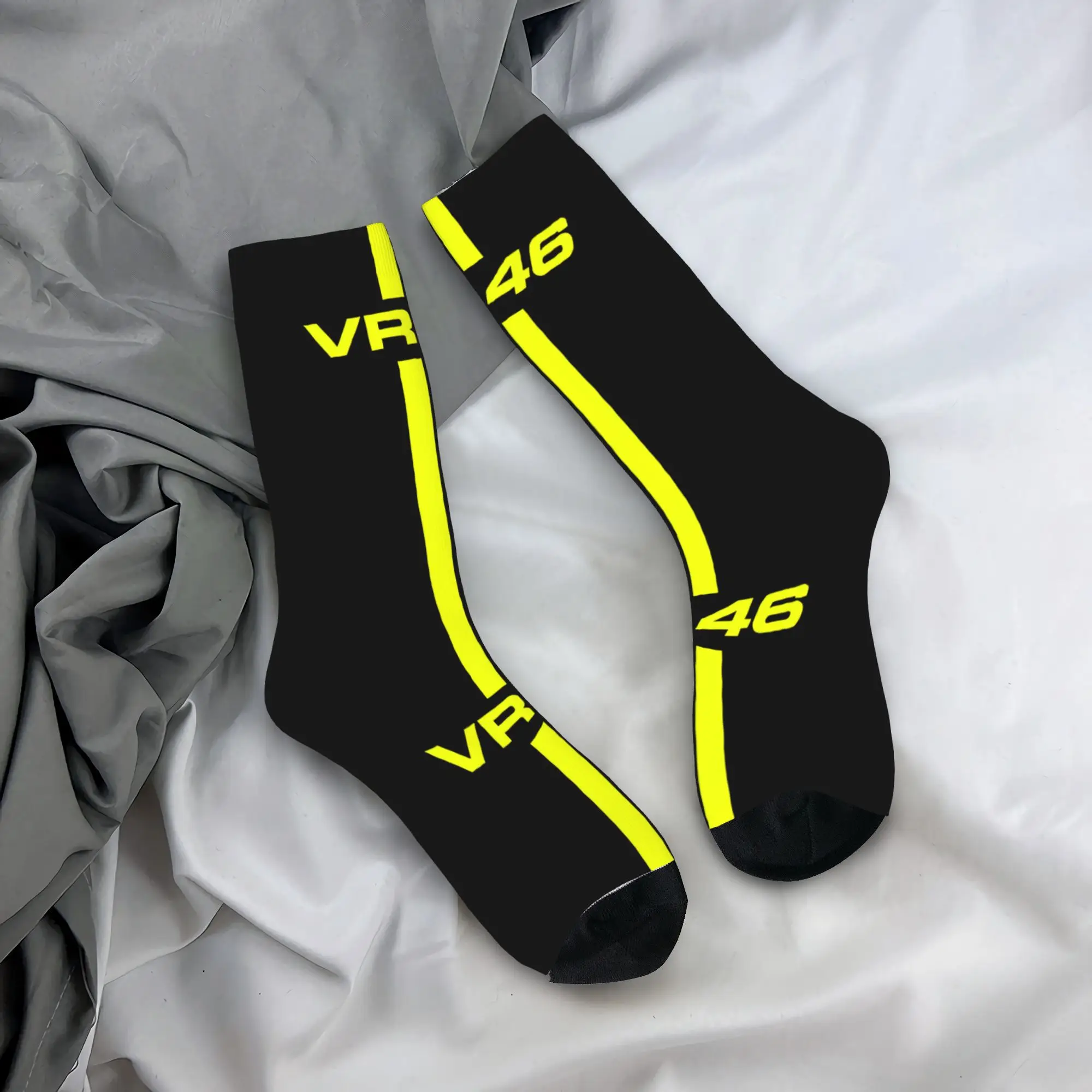 Custom Motor-Gp Racer Number Men's Crew Socks Unisex Funny  Spring Summer Autumn Winter Dress Socks