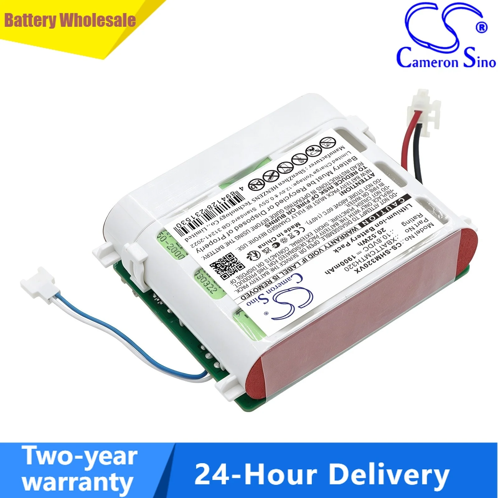 Cameron Sino 10.8V 1900mAh Replacement Vacuum Cleaner Battery for Shark XBATTCMTH320