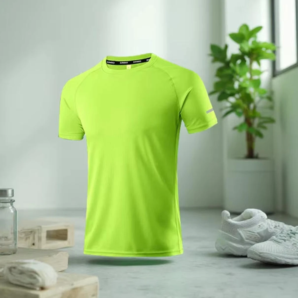 2026 Men's Short Sleeve Compression Shirt Quick Dry O-Neck Thin Rash Guard Workout Gym Running Base Layer Athletic Undershirt
