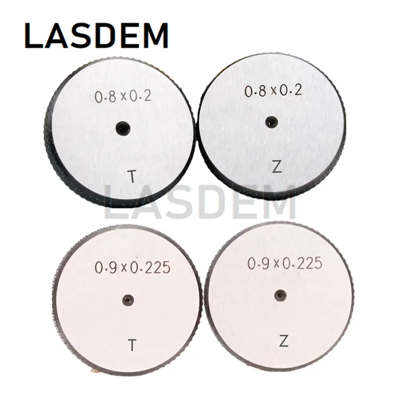 M0.6x0.15 M0.7x0.175 M0.8x0.2 M0.9x0.225 Threading Plug Ring Gauge M0.6 M0.7 M0.8 M0.9 Thread Gage