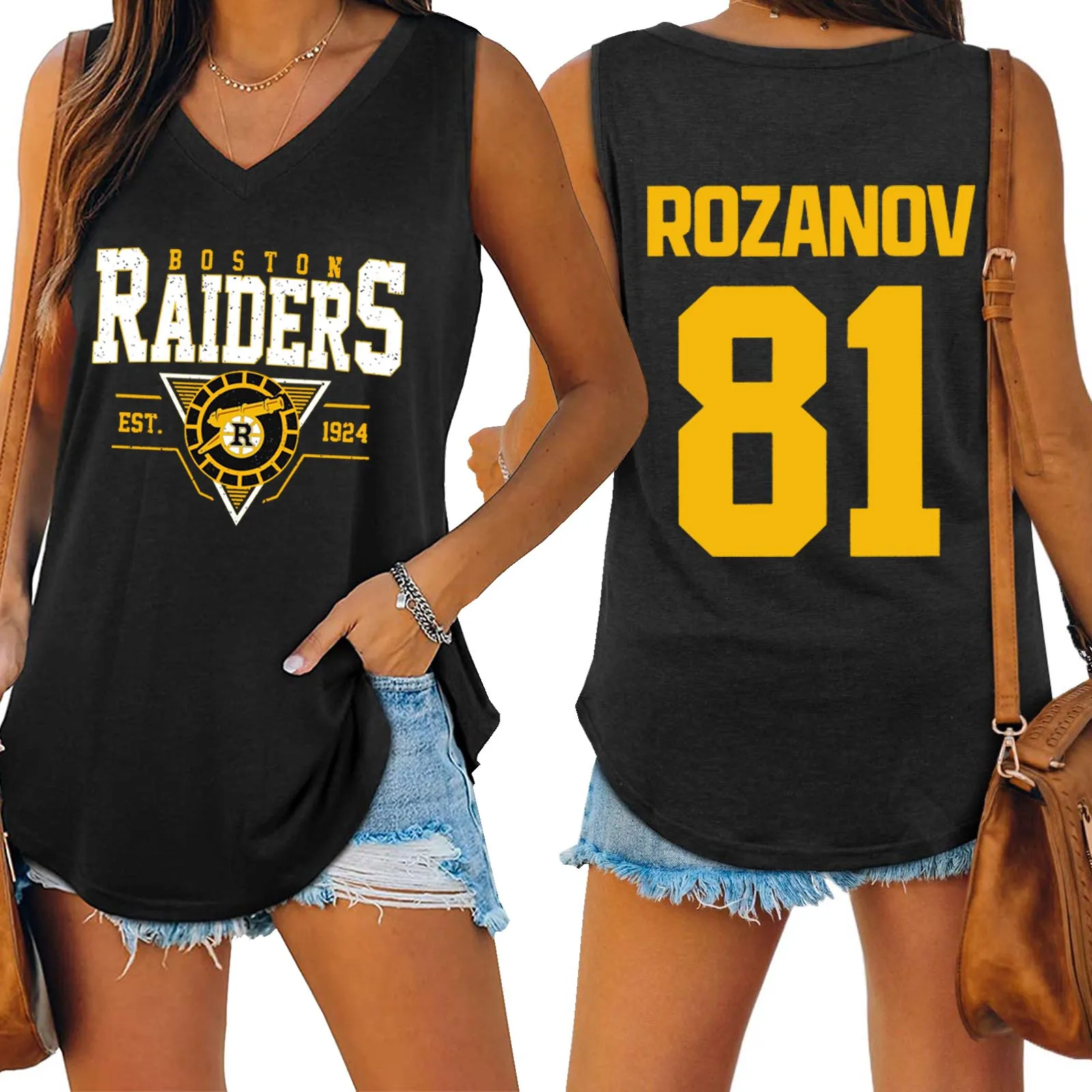 Heated Rivalry Jersey Ilya Rozanov 81 Shane Hollander 24 Tank Tops Women Crew Neck Sleeveless Vest T-shirts