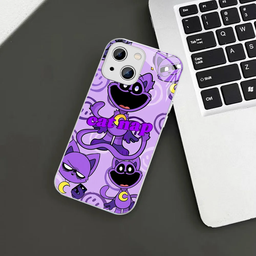 S-Smiling C-Critters C-CATNAP DOGDAY Phone Case For iPhone 14 13 12 Mini 11 Pro XS Max X XR 14 Plus Tempered Glass Cover