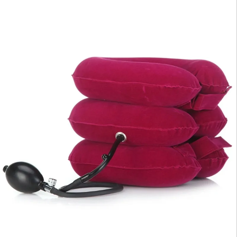

Home Cervical Traction Brace 5PCS Full Velvet Single Tube Thick PVC Liner Inflatable Neck Spine Protector