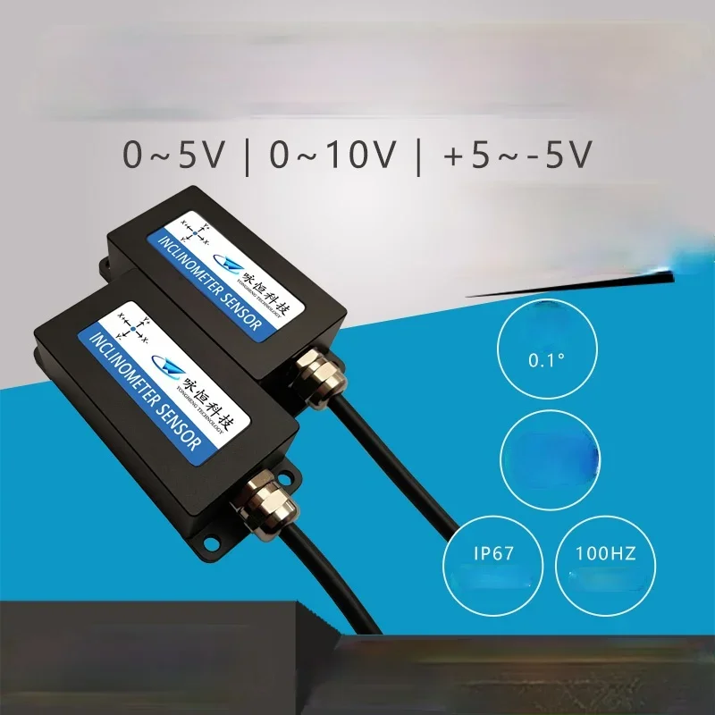 Inclinómetro DYL610T del sensor dip del tipo de salida de voltaje analógico de un solo eje
