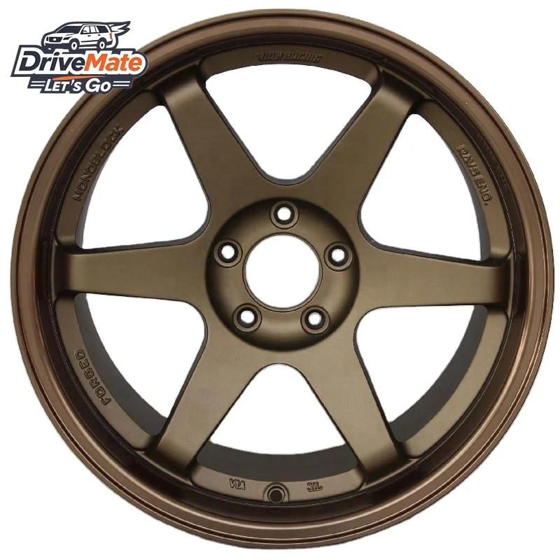JDM para rayos TE37 fabricante chino 15 17 18 pulgadas 5*114,3/100/108/105/110/120 ruedas de llanta de coche para rayos Volk Racing TE37