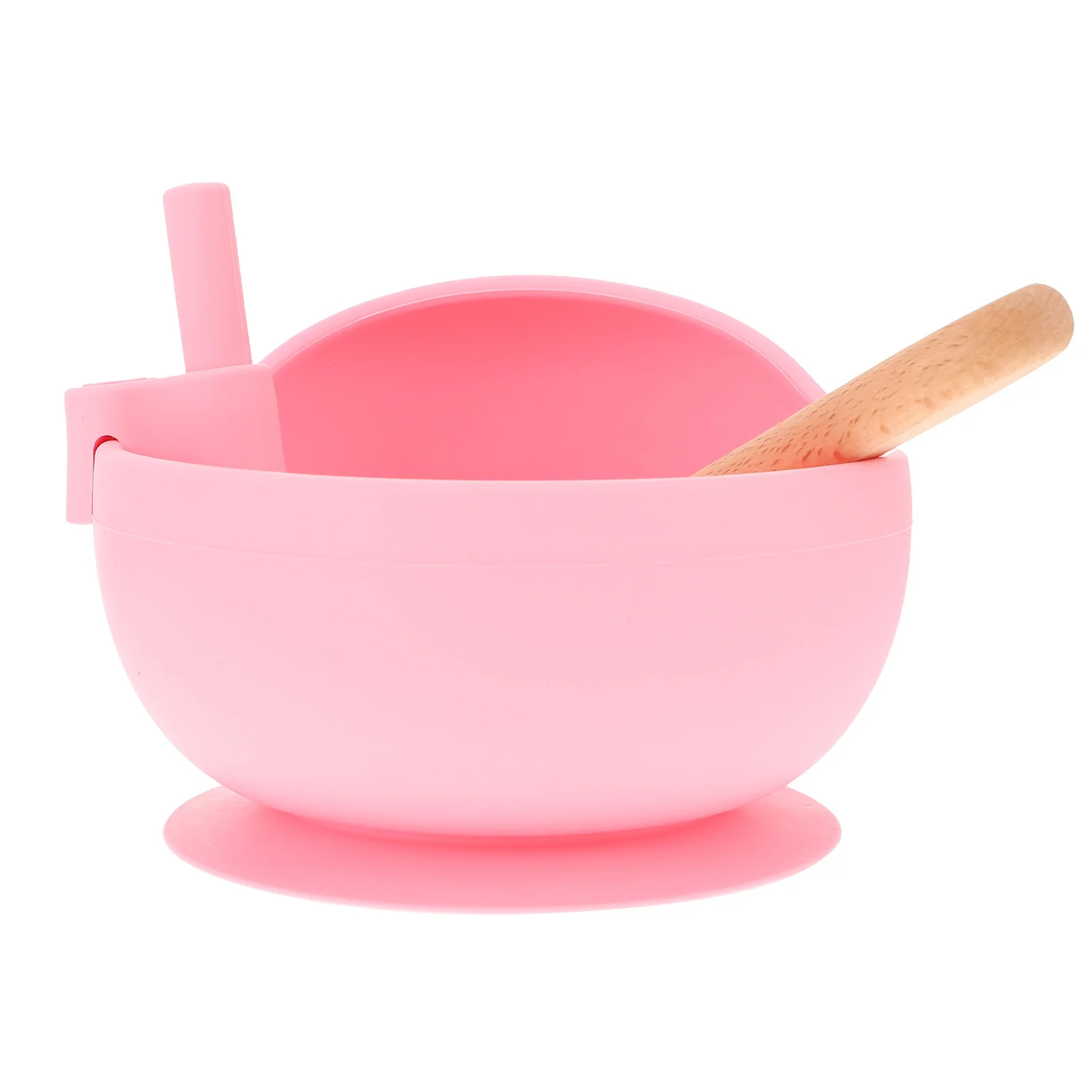 

1Set Silicone Infant Feeding Bowl Baby Suction Plate Weaning Training Spoon Fork Large Capacity Infant Feeding Bowl