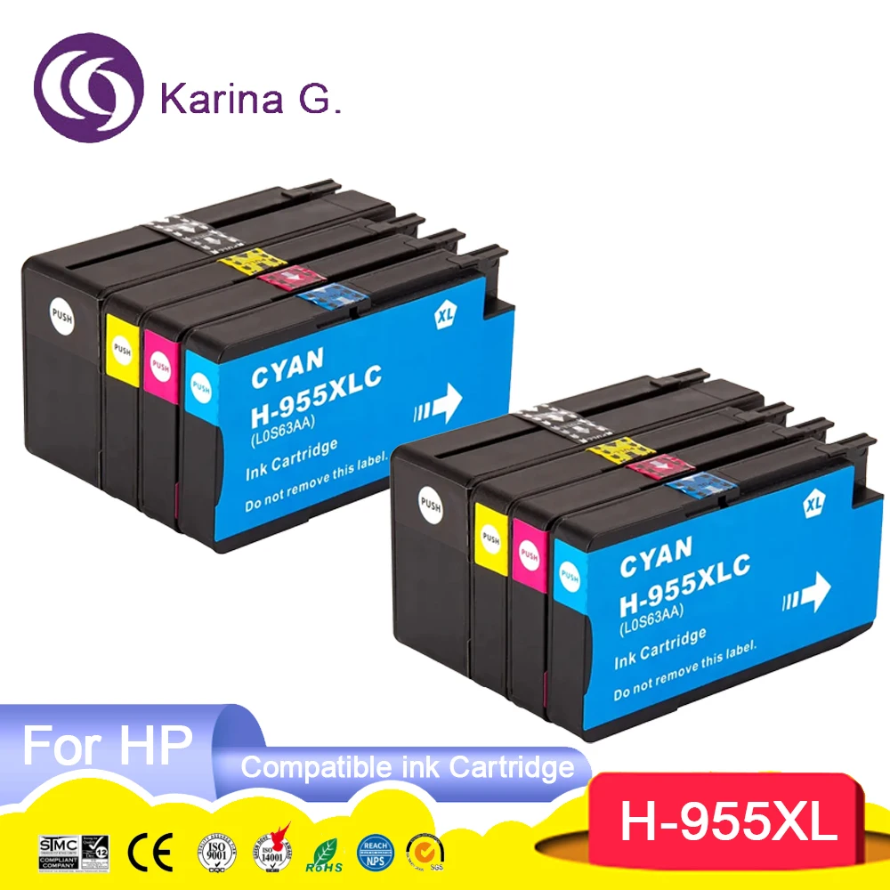 

955 955XL 959 959XL Premium Color compatible Ink Cartridge for HP OfficeJet Pro 7720/7730/7740/8210/8216/8710 All in One Printer
