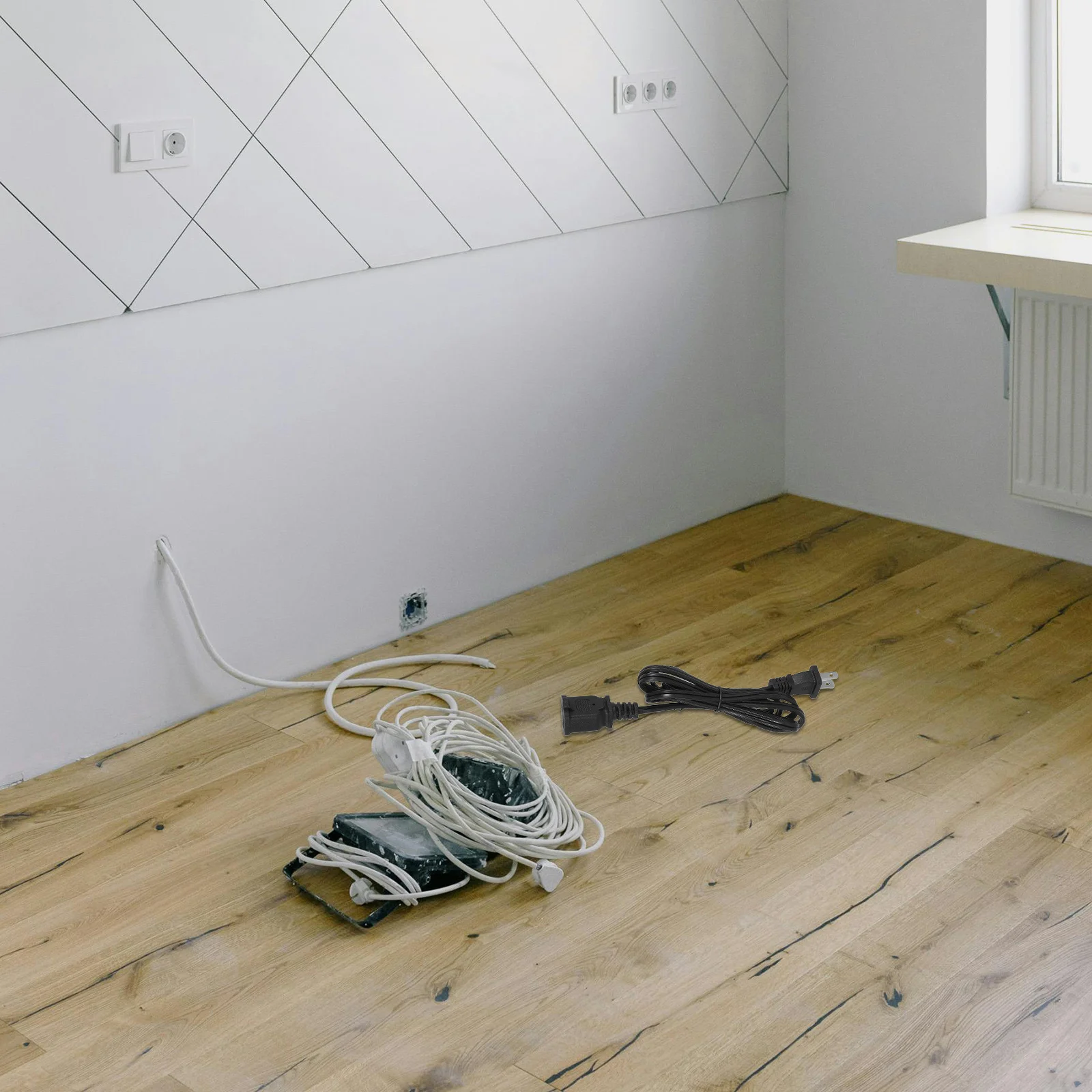 

Power Extension Cable Dual Outlet 15m 10a Heavy Duty Us Plug Extension Cord Electrical Replacement Pc Power Cable