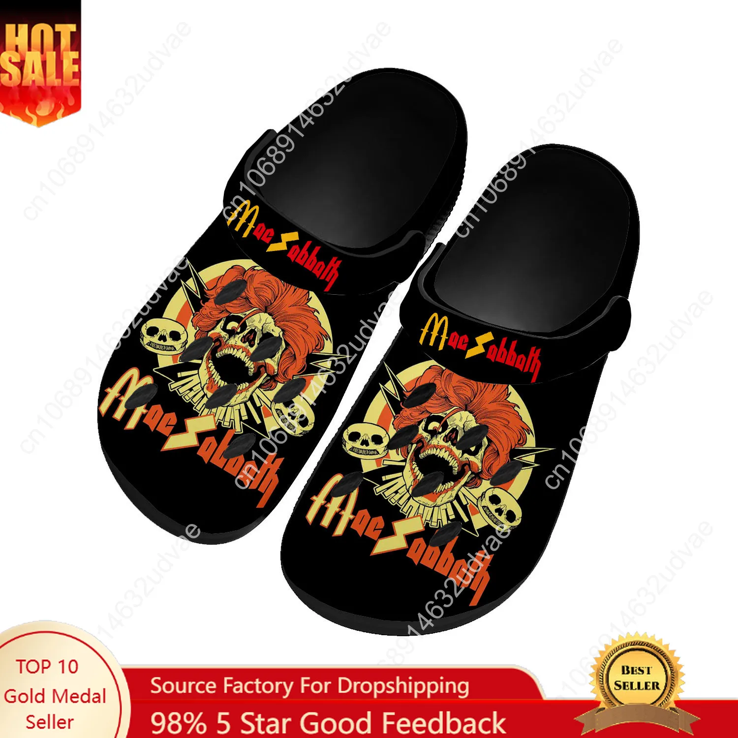 

Mac Sabbath Water Shoes Mens Womens High Quality Fashion Home Garden Clogs Customizd Sandals Beach Breathable Hole Slippers