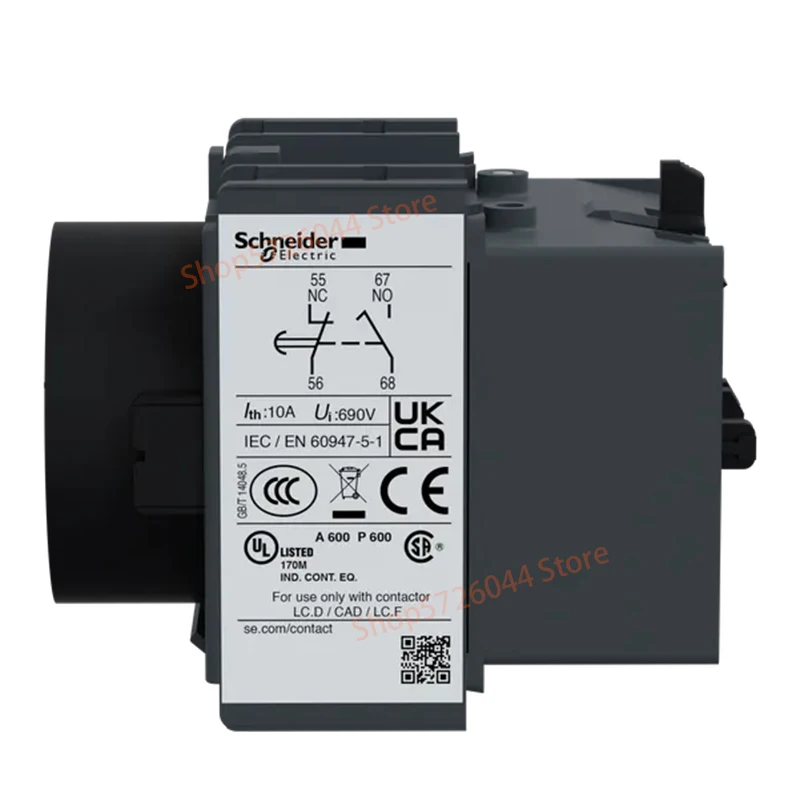 Schneider LADS2 TeSys Deca Delay auxiliary contact module, power delay, 1-30 seconds, screw clamp terminals