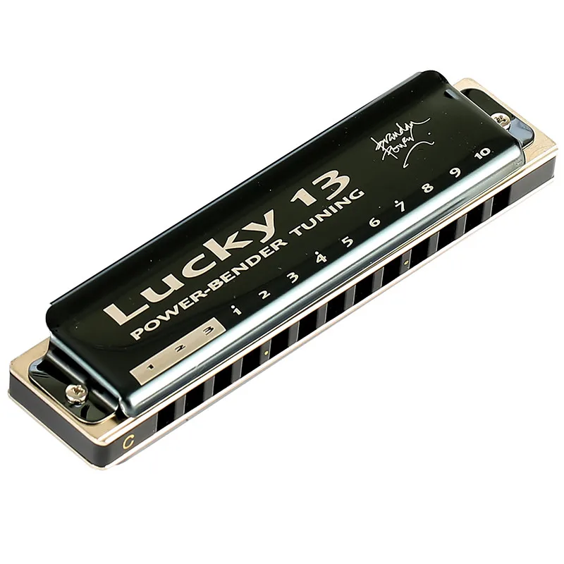 EASTTOP LUCKY 13 Harmonica Musical instruments 13 Holes Power Bender Key  For Beginners