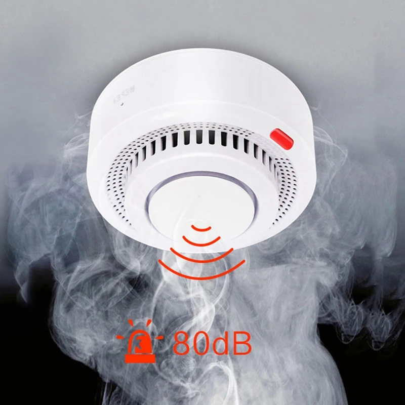 Zigbee Versie Graffiti Rooksensor Intelligente Rookmelder Tuya Multifunctionele Draagbare Rookmelders Eenvoudig Te Gebruiken Wit