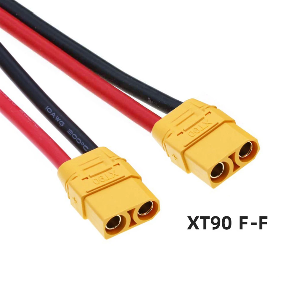XT90 10AWG Extension Cable Female to Female Connector for RC Battery Portable Power Station Solar Panel