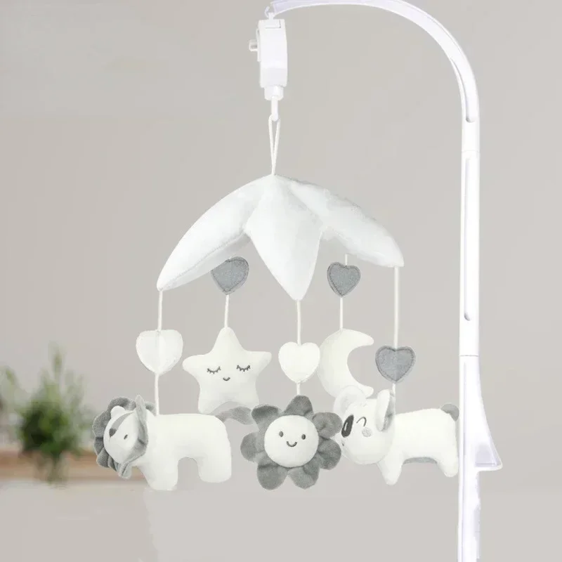 طفل خشخيشات أسرة الهواتف المحمولة لعبة حامل الدورية المحمول السرير جرس صندوق موسيقي 0-12 شهرا الوليد الرضع ألعاب الأطفال خشخيشات قوس #1