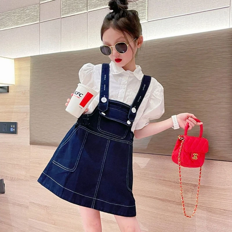 

Одежда для девочек от 8 до 14 лет, детский комплект, 2025 год, детские хлопковые рубашки для девочек-подростков, топ 7, 10, 12 лет, одежда для девочек