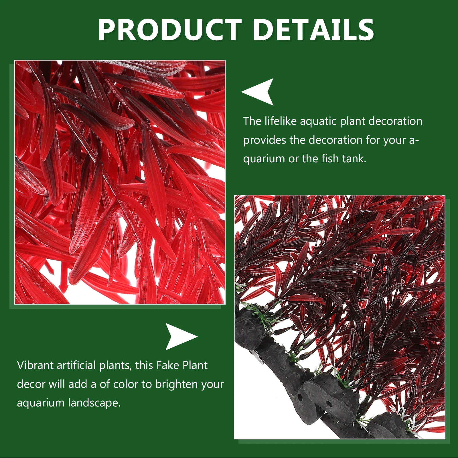 

10 Pcs Artificial Aquarium Plants Plastic Seaweed Decorations for Fish Tank Bowl Landscaping Accessories Realistic Durable Safe