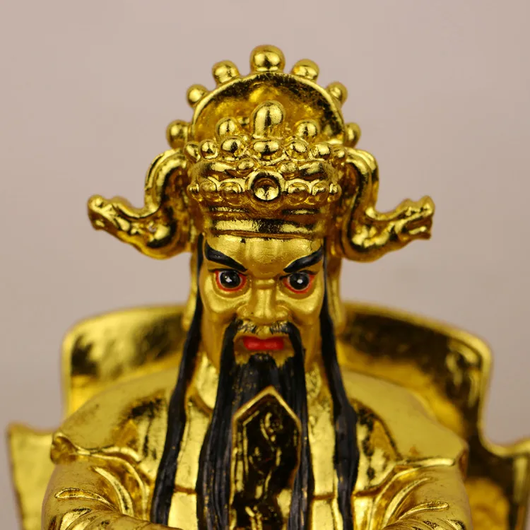High Quality Copper Five Masters Guangji Dragon King God of Wealth Lucky Home Living Ornaments