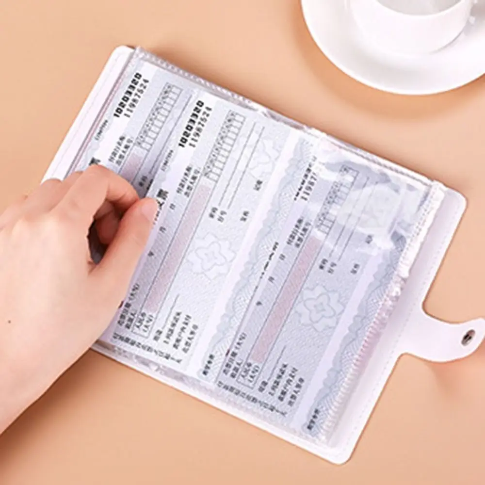 

Reusable Large Capacity 50 Envelopes Money Saving Challeng Waterproof Save Money Cash Storage Book PU Budget Binder