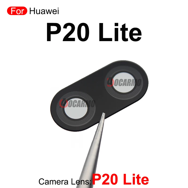 1Pcs Back Camera Lens With Frame With Adhesive Repair For Huawei P20 Lite Pro P20Pro eplacement Parts