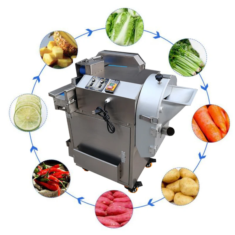 Restaurant Canteen Special Slicer Shredder Dicer Segment Cutter Commercial Vegetable Processing Machine Vegetable Cutter Machine