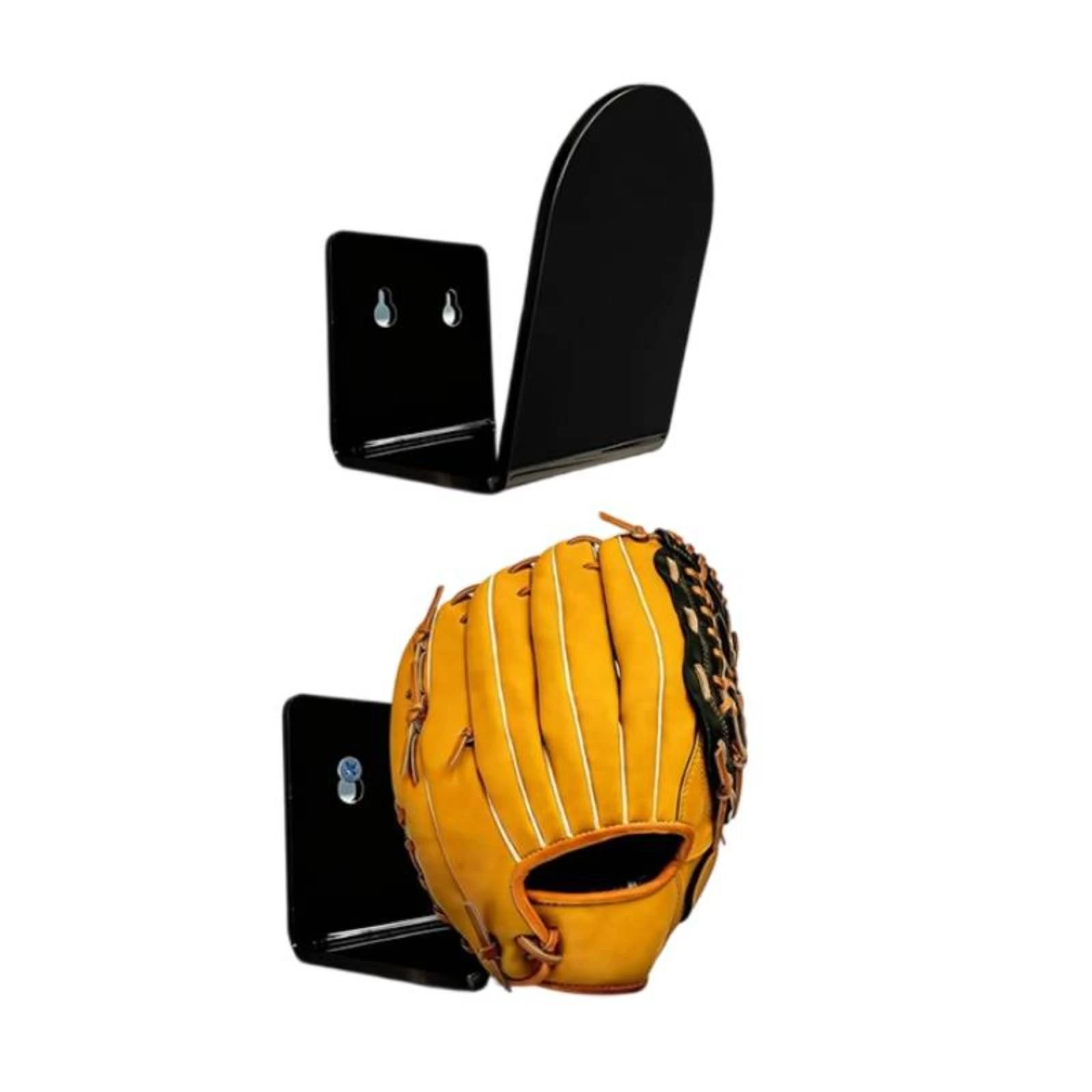 2 Pieces Display Holder Lightweight Baseball Glove Display Holder for Sports Collectors, Locker Room, Garage