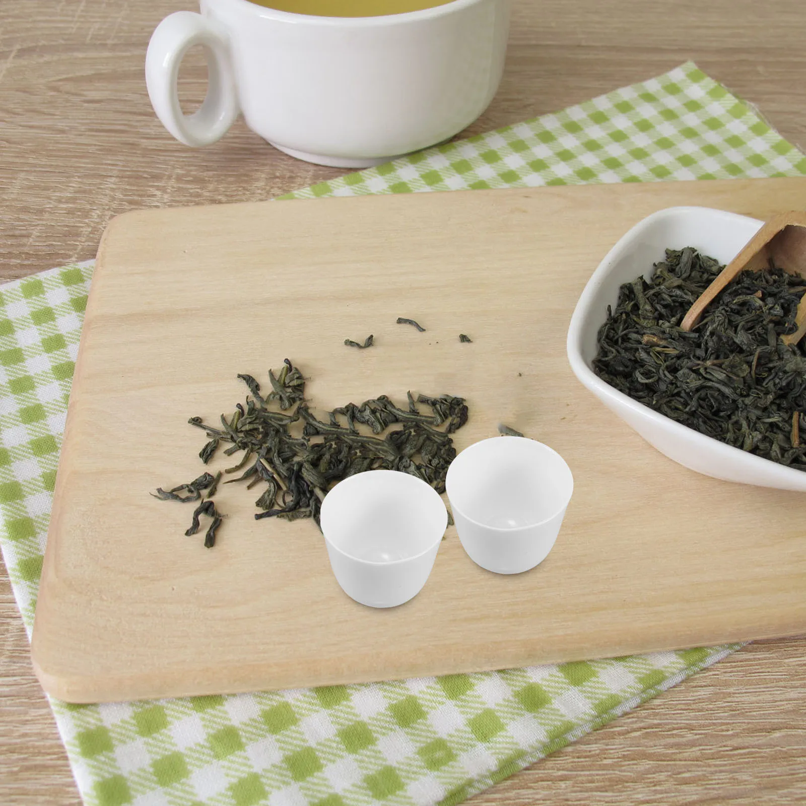 

4Pcs Chinese Tea Cups Handmade Ceramic Traditional Mini Kungfu Porcelain Tea Set Tasting Cups Chinese Cup Dip Bowls