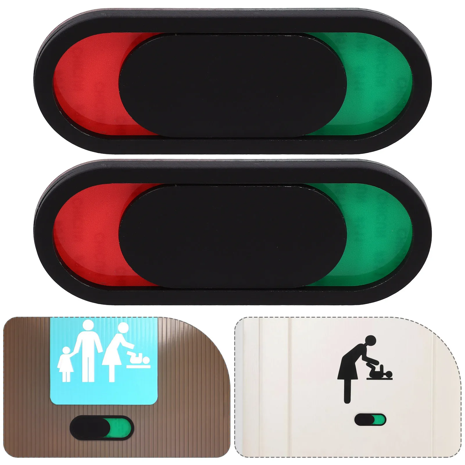 

5Pcs Vacant Occupied Sliding Sign for Bathroom Office Conference Room Door Privacy Indicator Restroom Closed Sign