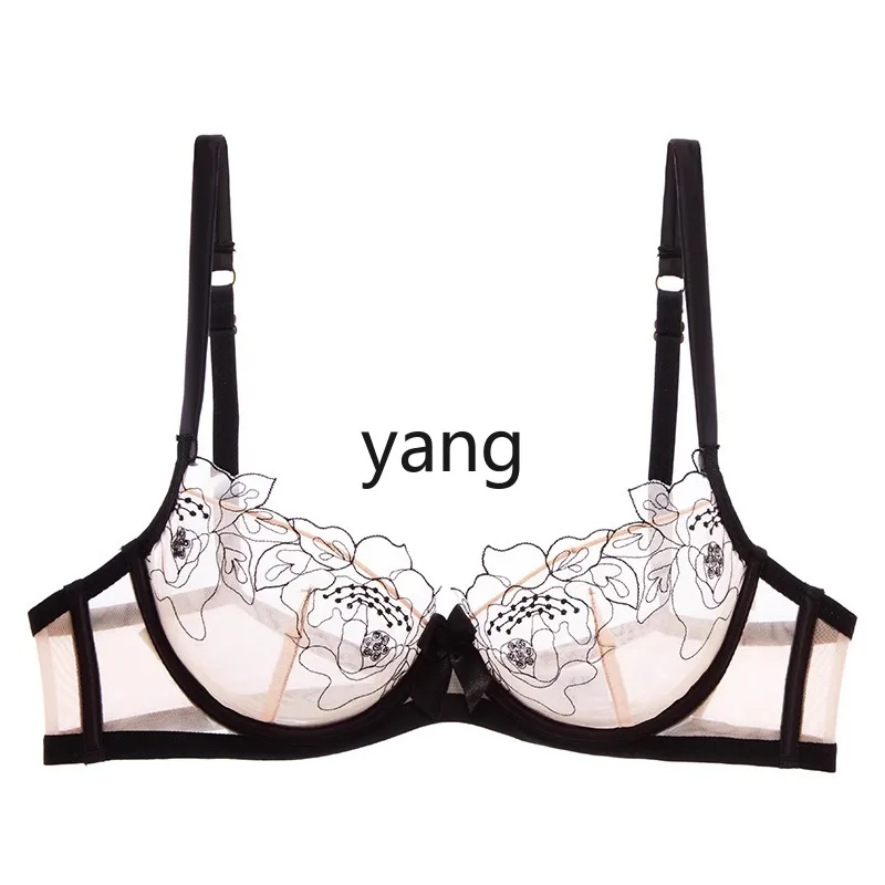 

CX big breasts show small, gather and close sub-breasts lace ultra-thin bra set