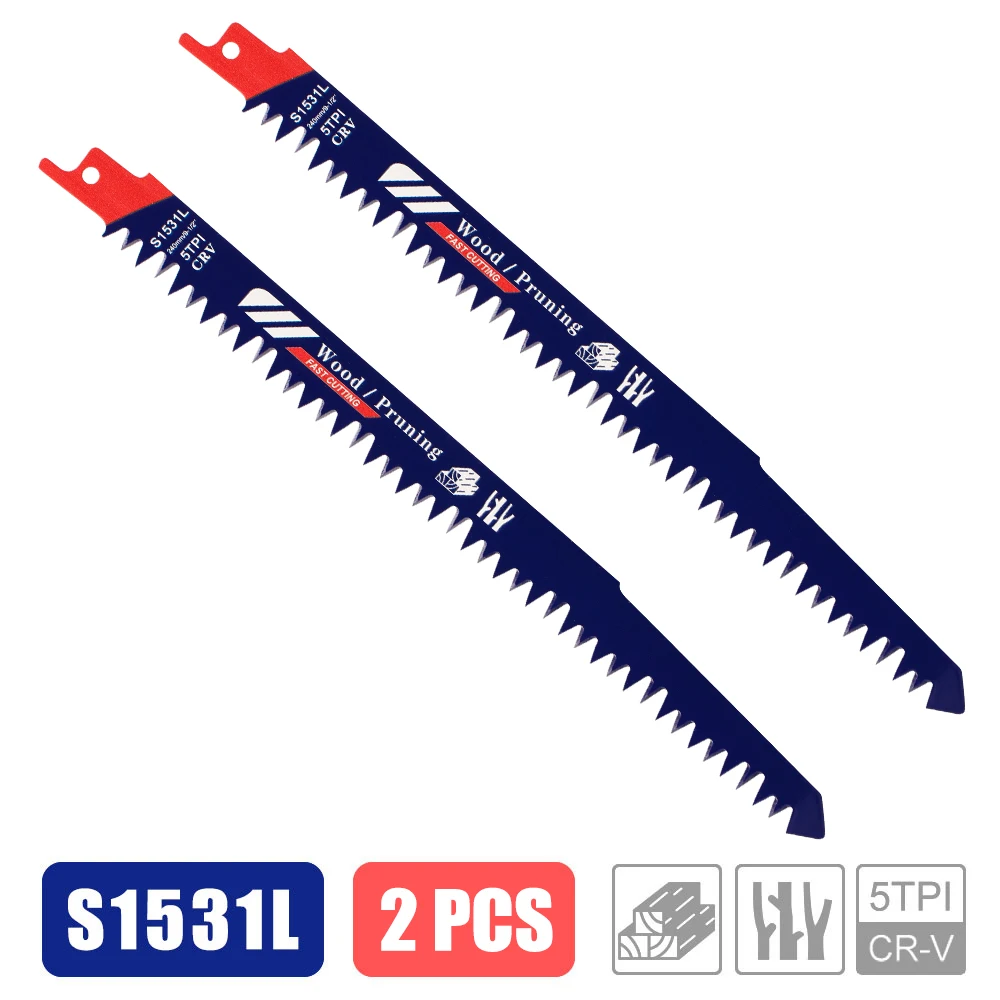 CMCP 1/2/5Pcs 240mm HCS Säbelsägeblätter S1531L Für Holzbearbeitung Säbelsägeblätter Power Werkzeug Zubehör
