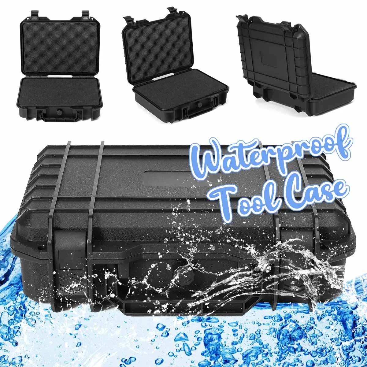 Waterproof Protective Tool Box Tool Cash Carry Tool Case Bag Storage Box Storage Camera Photography Sponge Tool Organizer