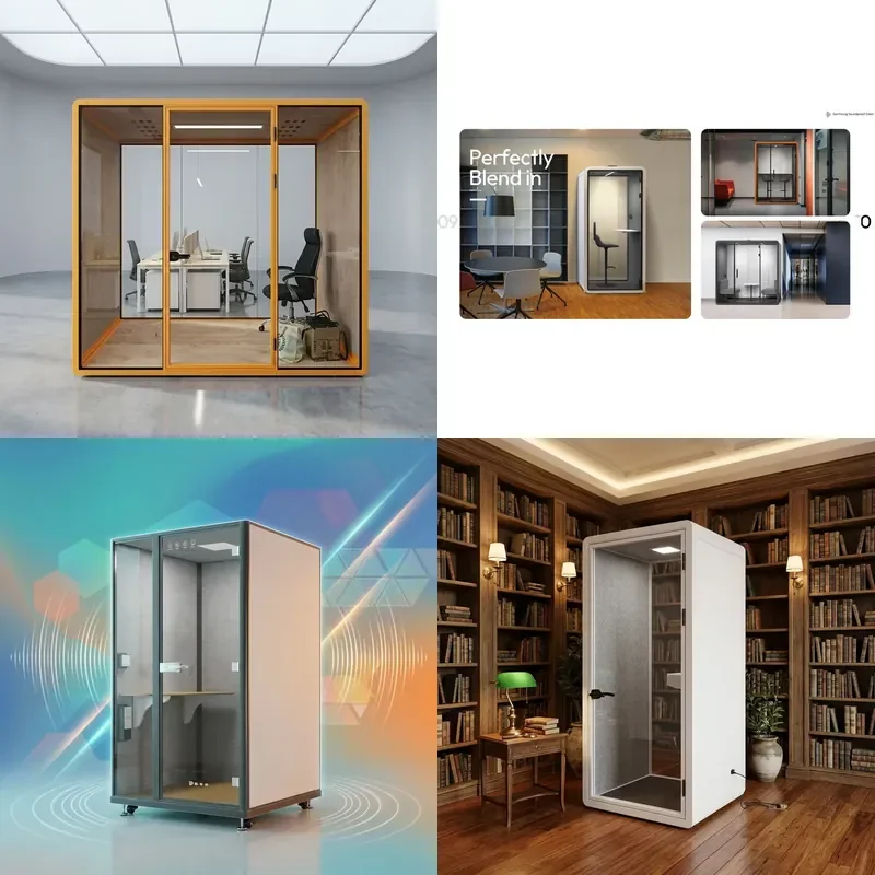 Sealed Soundproof Cabin High Soundproofing Office Private Compartment for Quiet Workspace