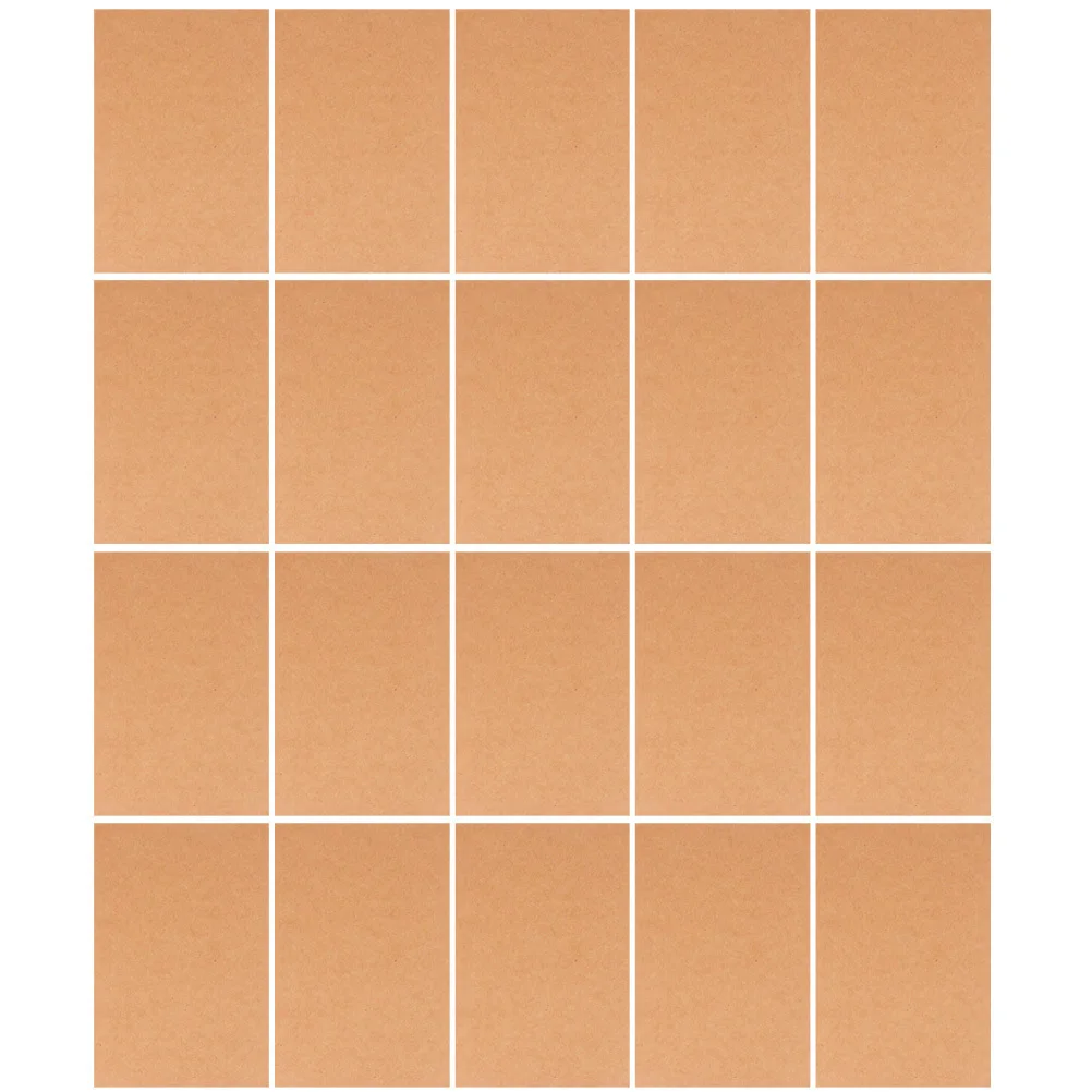 

200Pcs Blank Kraft Paper Postcards DIY Greeting Cards for Writing Notes Messages Art Sketching Daily Use Stationery
